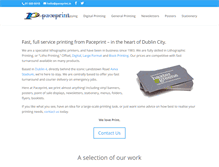 Tablet Screenshot of paceprint.ie